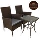 image 2 of Jardí Rattan Bistro Set Brown