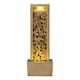 image 3 of Teamson Home Garden Outdoor Water Feature, Tall Waterfall Water Fountain, With Warm LED Lights, Layered Rock Design, River Rock