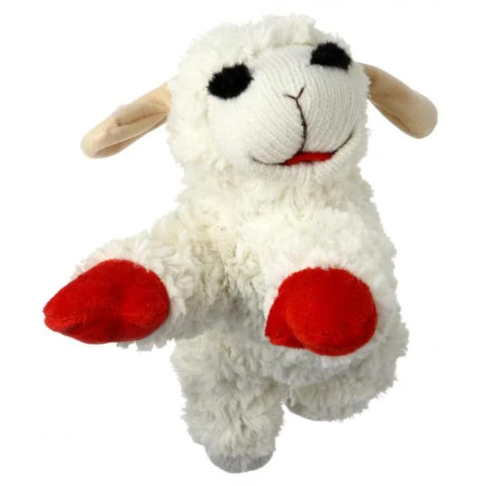 image 1 of Lambchop Ultra Plush Dog Toy with Squeaker Small | White | Size?: Small