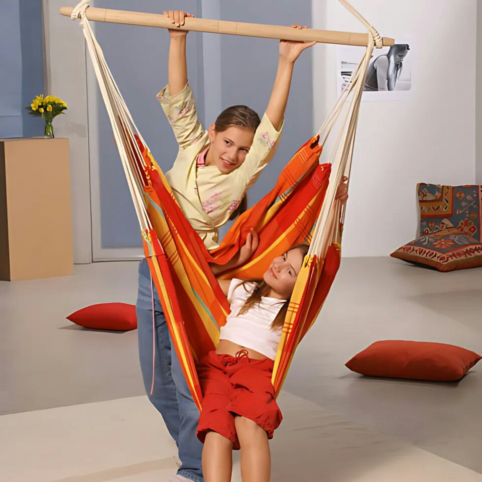 image 1 of Brasil Papaya Hammock Chair Multi | Papaya