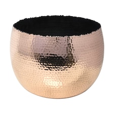 Hammered Bowl Planter - Iron - L19 x W19 x H14 cm - Copper | Copper