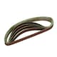 image 3 of Belt Power Finger File Sander Abrasive Sanding Belts 330mm x 10mm 80 Grit 5 PK