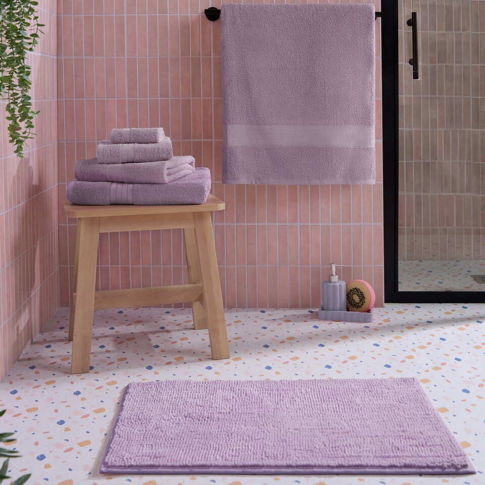 image 1 of OHS Luxury 100% Cotton 500GSM Bathroom Face Cloth Towel Purple | Lilac | Face cloth