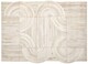 image 1 of Bosie Safira Small Natural Hair On Leather Rug | White
