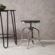 image 2 of Gator Ash Wood Silver Chromed Metal Stool Silver