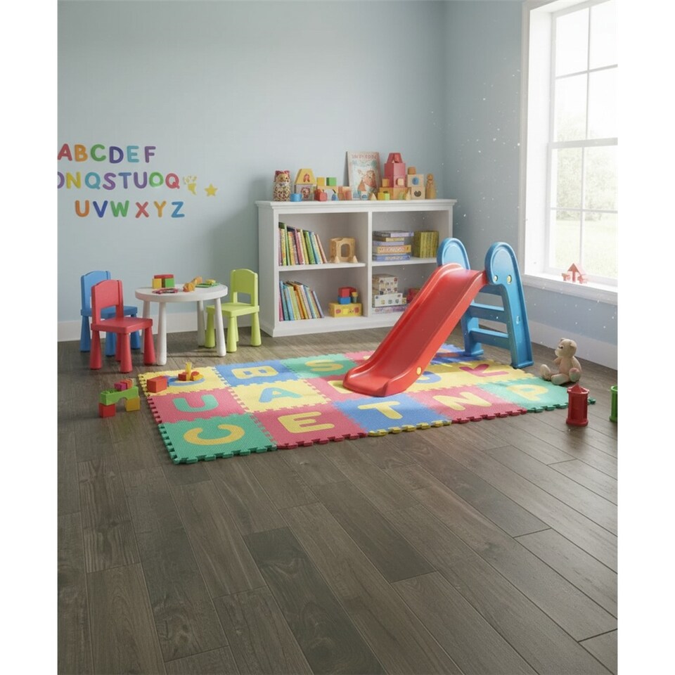 image 1 of Premium Ash Grey Matt Porcelain Wood Effect Floor Tile (90 Pack - 10 Box - 12.2m2 Coverage) - Bath- Inspired by Latin America