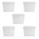 image 6 of Wham Crystal 5 x 80L Stackable Plastic Storage Boxes with Lids Blue