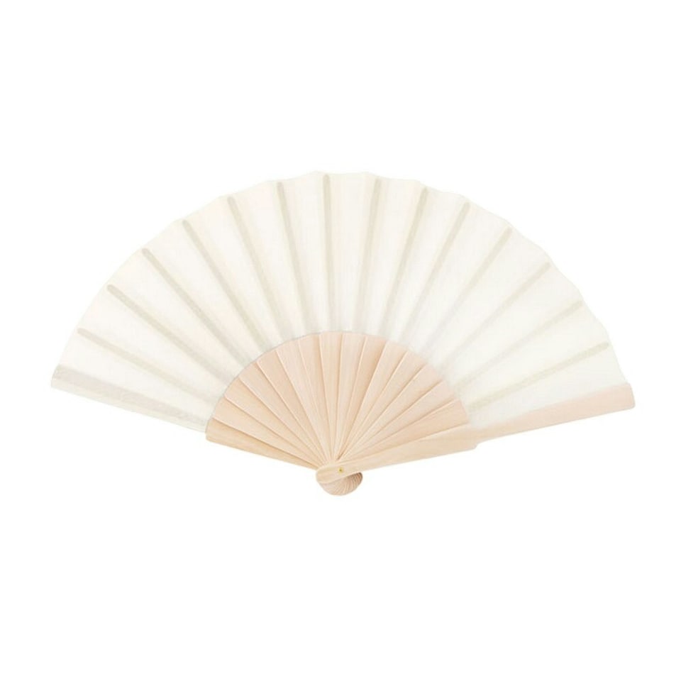 image 1 of MidOcean Fanny Wood Wood Handheld Fan - Beige - One Size