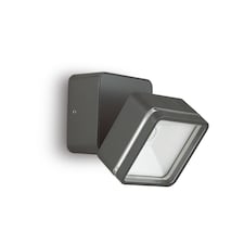 Omega Square Single Spotlight Anthracite IP54 4000K
