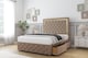 image 3 of Sloomy Sofia Gold Mink Plush Divan Bed With Mattress 4 Drawers With 54" Floor Standing Headboard & 12" Matching Footboard 4' Small Double | Brown | Mink | Small Double | 1