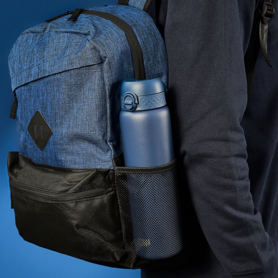 image 1 of Leak Proof 1 Litre Water Bottle, Vacuum Insulated, 920ml (30oz) | Blue | Ash Navy | One Size
