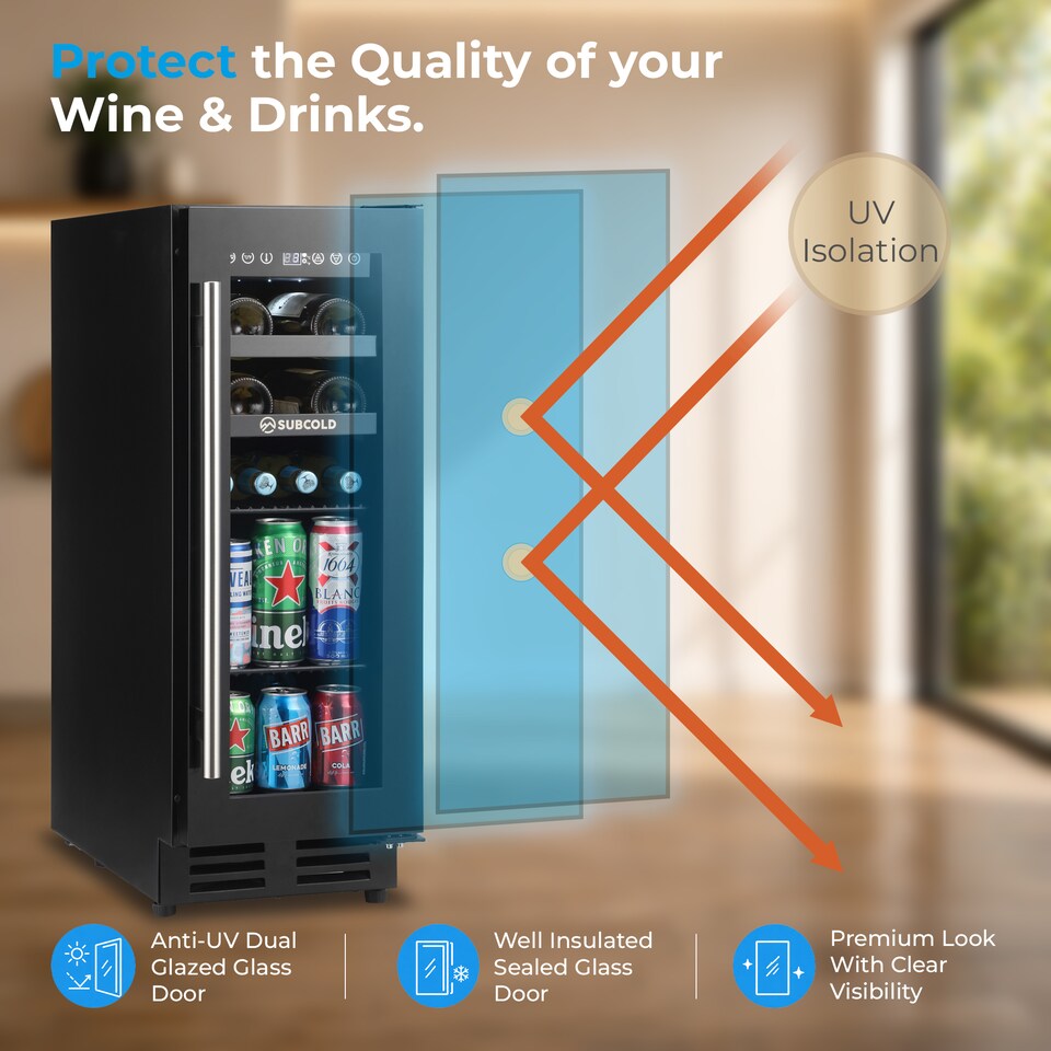 image 1 of Subcold Integra30 Integrated Wine and Drinks Cooler 58 Litre Net Capacity
