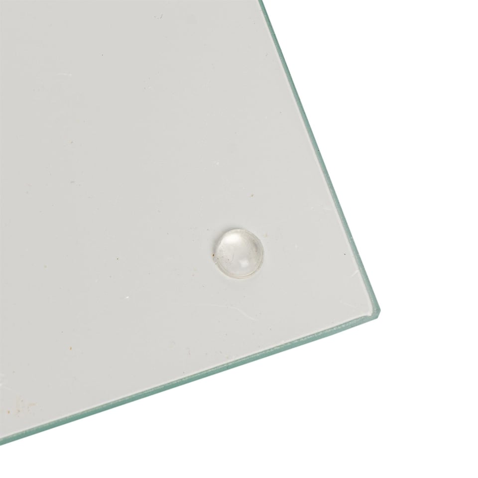 image 1 of Harbour Housewares Glass Square Coasters - 10cm - White - Pack of 6