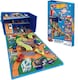 image 1 of Hot Wheels Cars Case Garage Box Playmat - 3-IN-1 Collapsible Car Toys Storage Box with Speed Roads I Toy Car Storage (Cars Not Included) | Blue