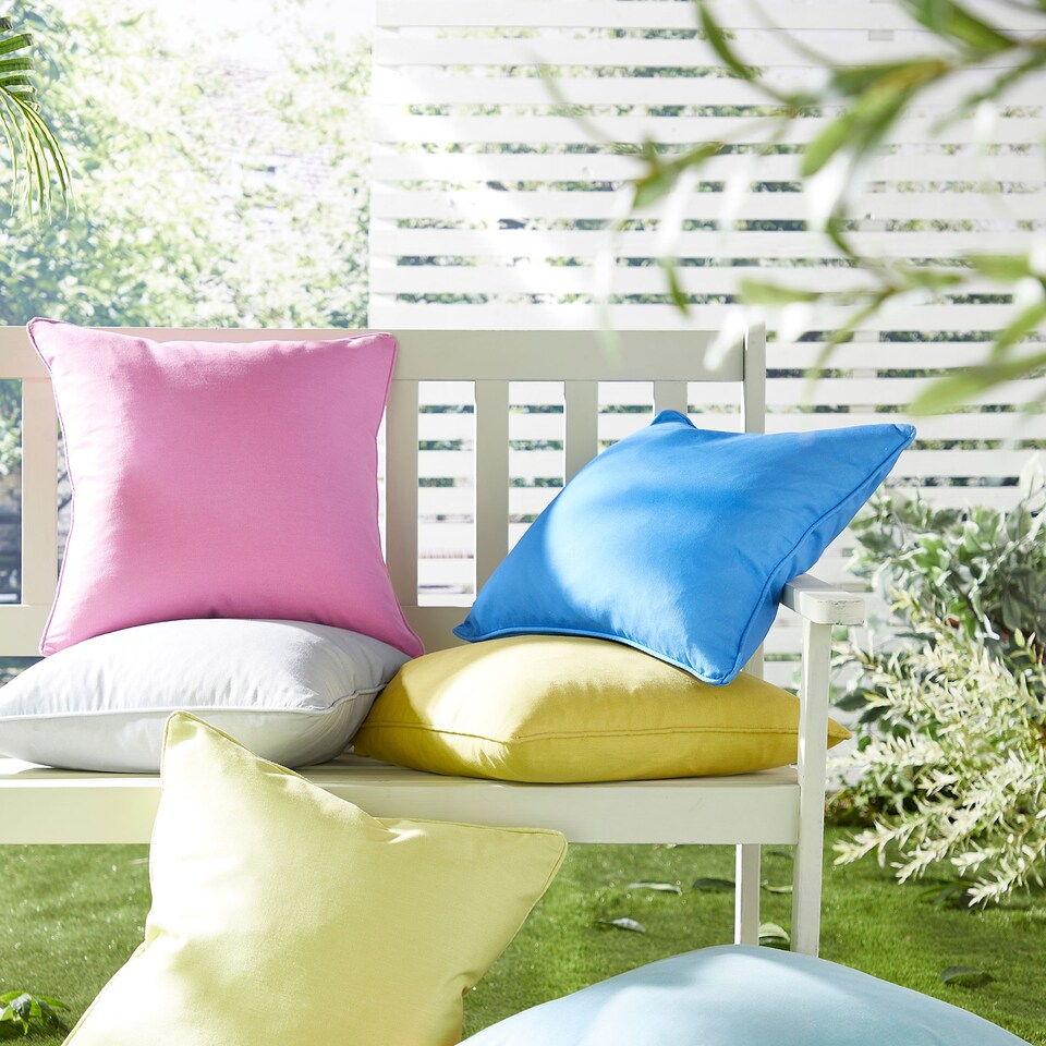 image 1 of Fusion Plain Dye Cushion Cover Blue