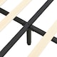 image 4 of Levede King Bed Frame Metal and Wood Plush Upholstered Mattress Base