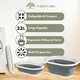 image 4 of Marco Paul Grey Plastic Collapsible Laundry Basket Large 22l Portable Storage Grey