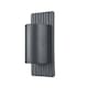 image 1 of Dali 2 Light Outdoor Up Down Wall Lamp, Grey IP44