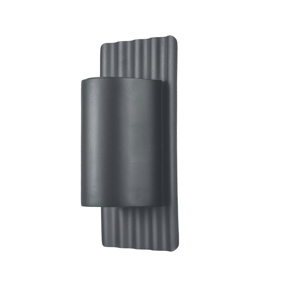 image 1 of Dali 2 Light Outdoor Up Down Wall Lamp, Grey IP44