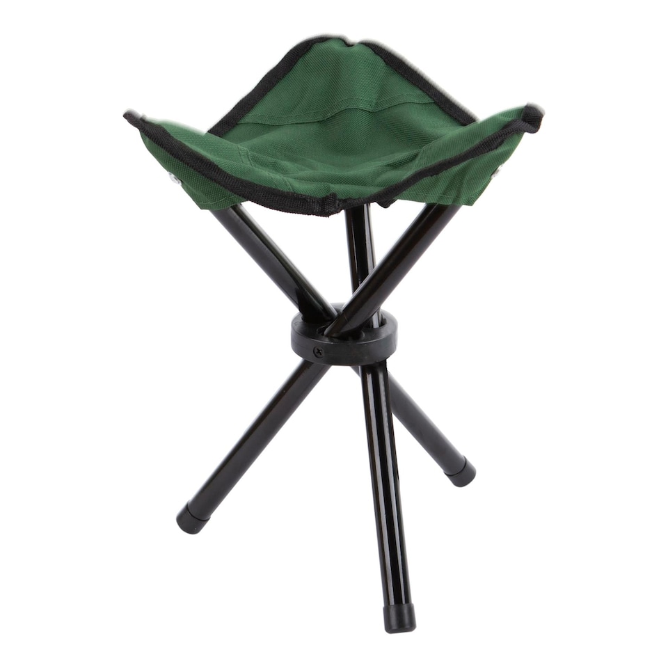 image 1 of Redwood Folding Canvas Camping Stool - Green | Green | Green