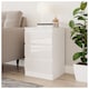 image 2 of Keaton Gloss White 3 Drawer Wide Freestanding Chest Of Drawers (40 x 77 x 60cm - D x H x W) | White | White | 1