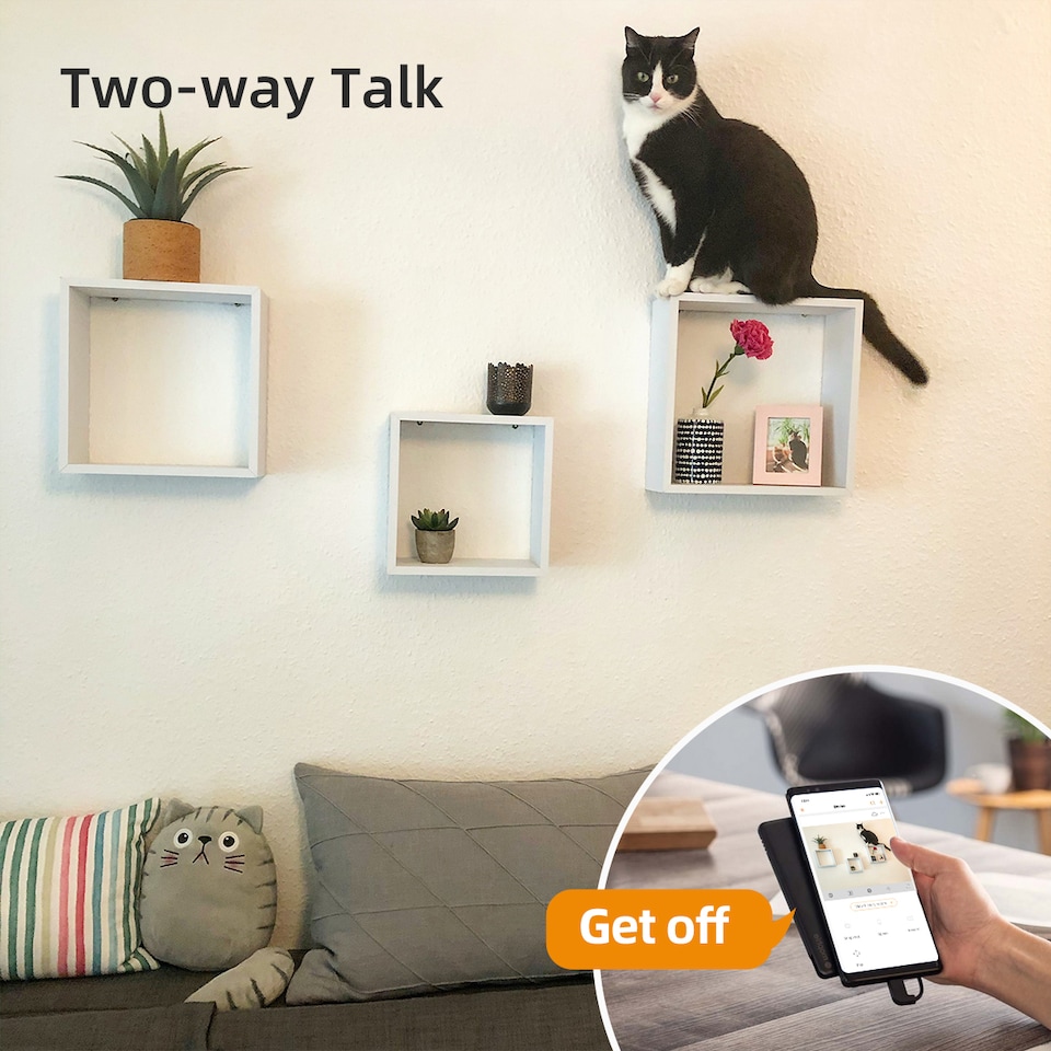 image 1 of IMOU A1, 2K+/4MP, Indoor Pan & Tilt Smart Wi-Fi Plug-In Security Camera, QHD, 360 Auto Tracking, Infrared Night Vision