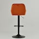 image 6 of Lakeland Furniture Arnside Burnt Orange Velvet Black Adjustable Base 1 Bar Stool