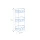 image 3 of Showerdrape Dante Blue Freestanding Bathroom Floor Shower Caddy | Blue | Large