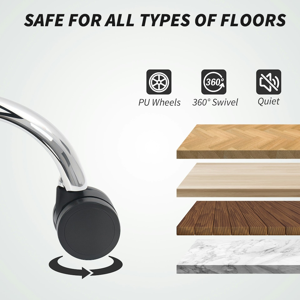 image 1 of HOMCOM PU Leather Office Chair with Spring Padding, Swivel Wheels, Brown | Brown | Light Brown | One Size