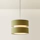 image 4 of ValueLights Sophia Pair Small Olive 2 Tier Ceiling Light Shades | Green