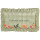 image 1 of furn. Meadow Haze Embroidered Ruffle Green Cushion Cover 30 x 50 cm | Multi