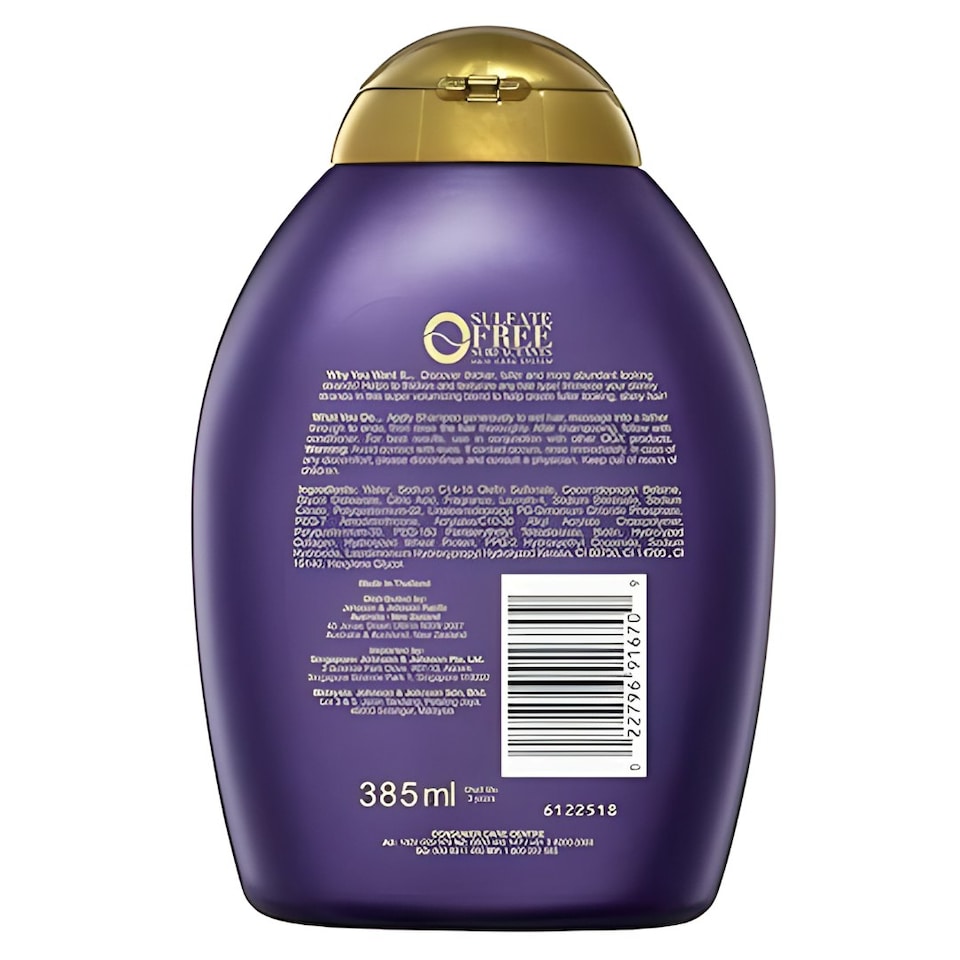 image 1 of OGX Thick And Full Biotin And Collagen Shampoo 385 ml