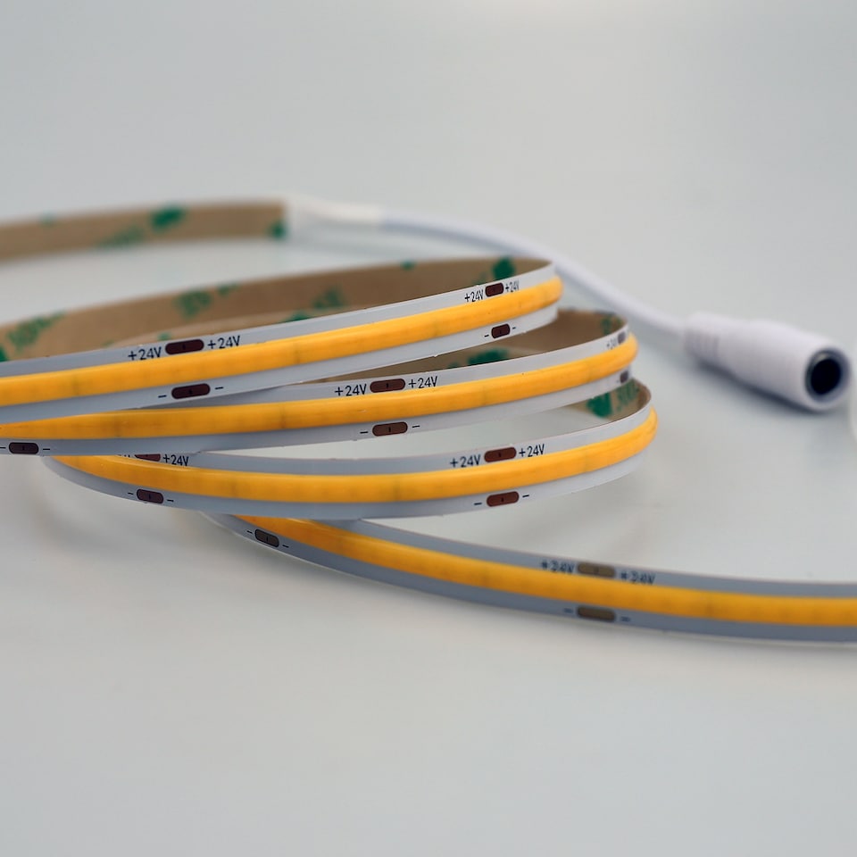 image 1 of 5 meters, 24V COB LED Strip Lights 6000K (Power Supply Not Included)