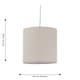 image 8 of Natural Linen 15.5cm Table Lamp Shade Brown