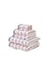 image 1 of Santa Cruz 6 Piece Cotton Towels Bale Set Striped Soft and Absorbent | Pink | Bath towel