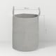 image 3 of HOMCOM 36L Cotton Rope Laundry Basket with Handles for Pillows Clothes Grey