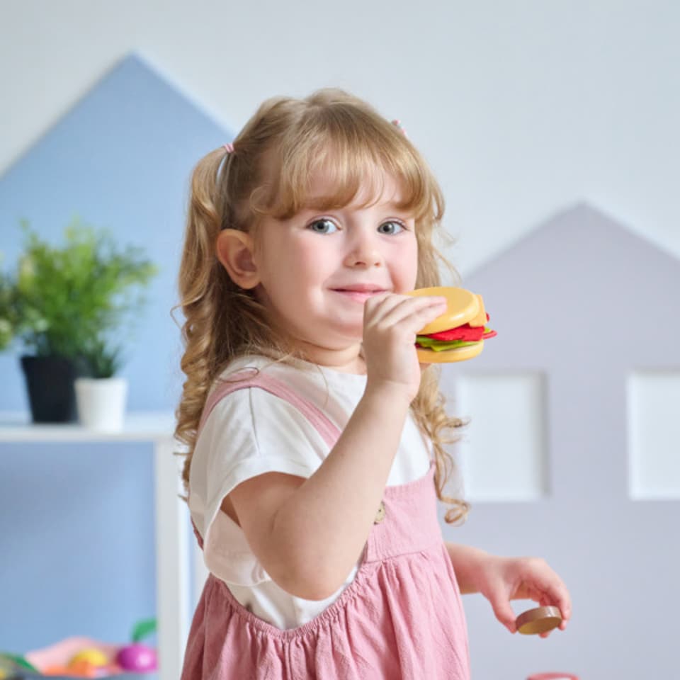 image 1 of Teamson Kids Little Chef Healthy Breakfast to Go Play Set in White with Toaster, Coffee Maker, Tray & 27 Accessories