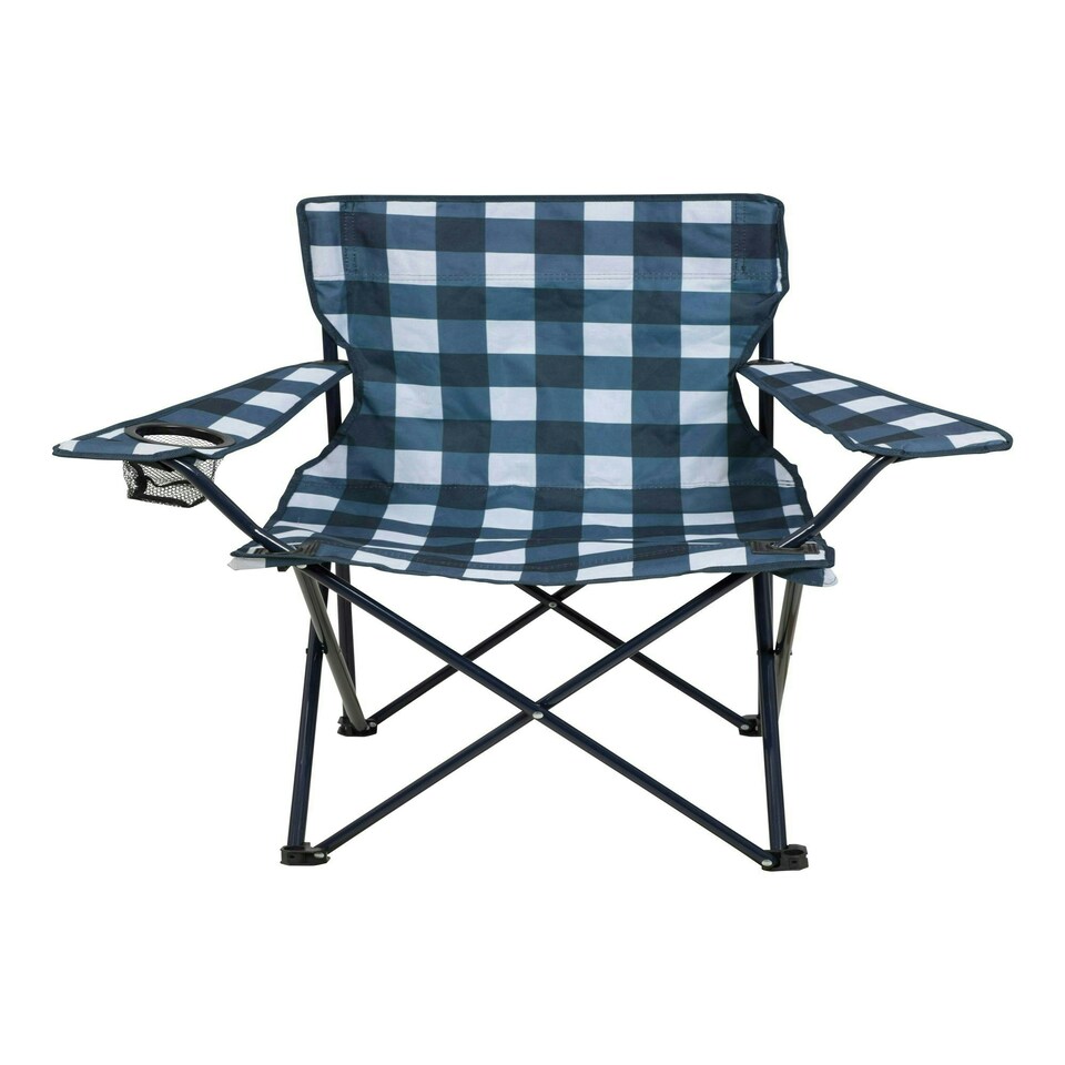 image 1 of Mountain Warehouse Folding Chair Patterned Handy Lightweight Outdoor Camping Blue