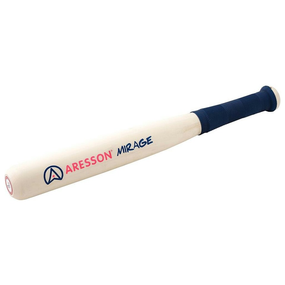 image 1 of Aresson Mirage Rounders Bat - Cream/Blue - 18in