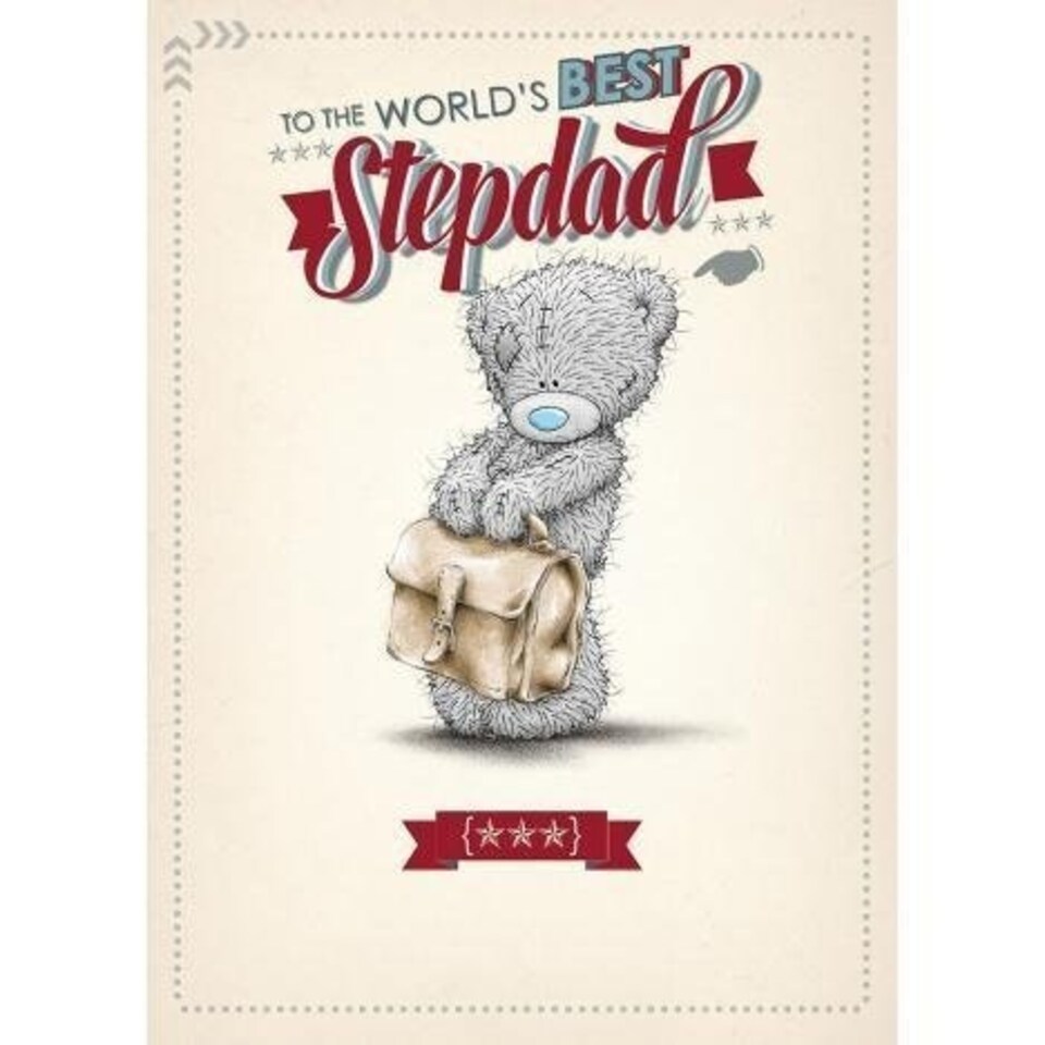 image 1 of Worlds Best Stepdad Me to You Bear Father Day Card