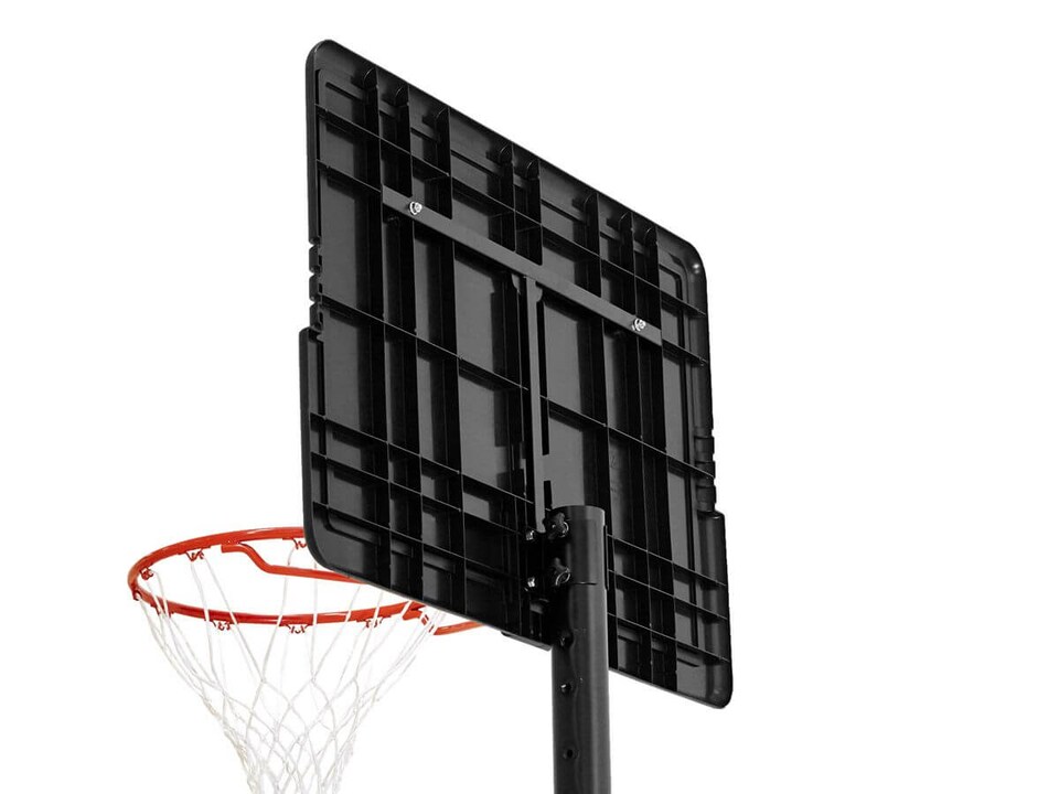 image 1 of NET1 Enforcer Basketball Hoop, 111 x 71 cm Backboard, Telescopic Height 2.28-3.05 m, 145 L Base, 12-Loop Net | Multi | BLACK | 4396