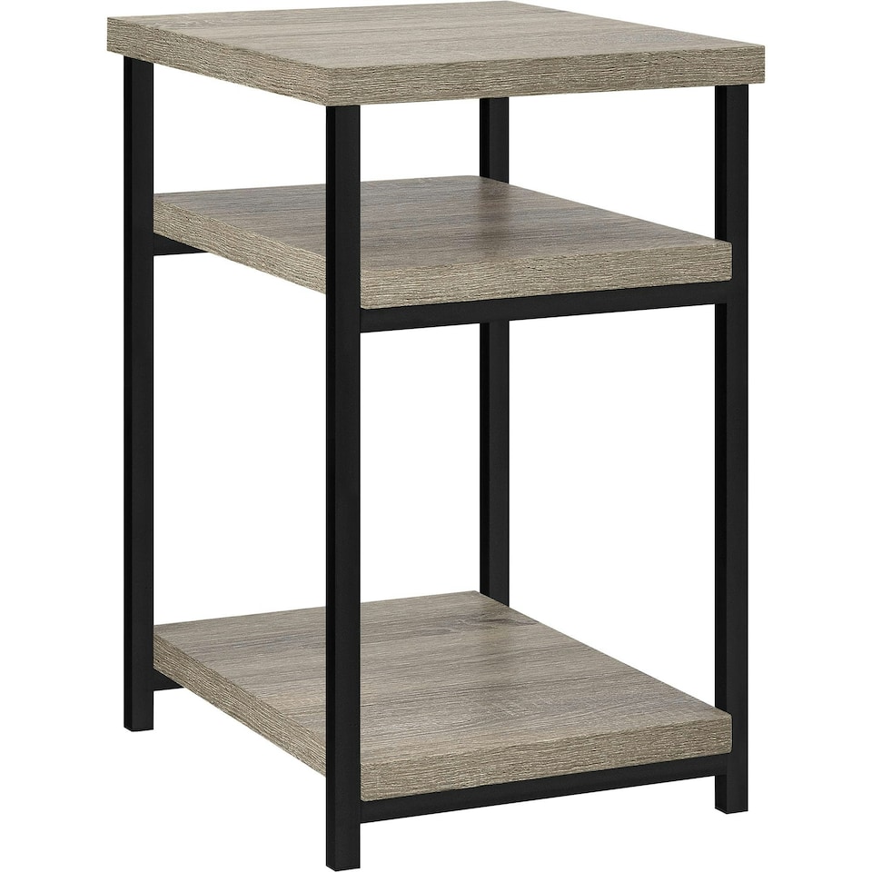 image 1 of Elmwood End Table in Distresses Grey Oak | Grey | Distressed Grey Oak