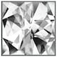 image 4 of Black & white geometric grunge pattern (Picutre Frame) White | XS
