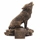 image 1 of Antique Bronze Wolf Plant Pot Feet - Set of 3 Bronze
