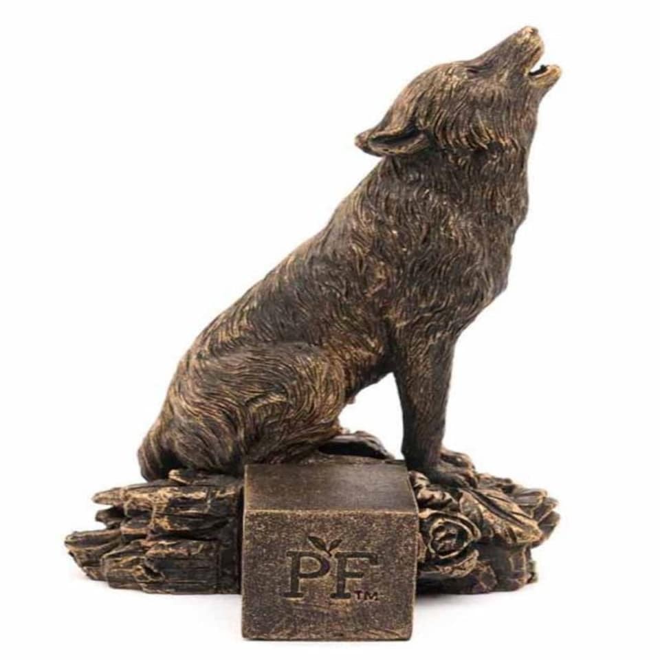 image 1 of Antique Bronze Wolf Plant Pot Feet - Set of 3 Bronze