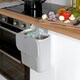 image 2 of Dihl Grey 9L Hanging Trash Bin with Lid Grey