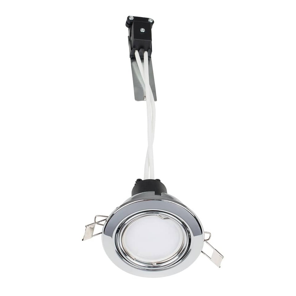 image 1 of ValueLights 6 Pack Tiltable Chrome Downlights | Chrome