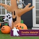 image 4 of HOMCOM 240cm Large Halloween Scary Lighting Inflatable Tree Ghost 3 Pumpkins Owl 4 LED Indoor Outdoor Holiday Decoration