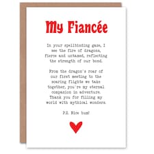 Greeting Card Love Poem Role Play Game Nerd Fiancée Romantic