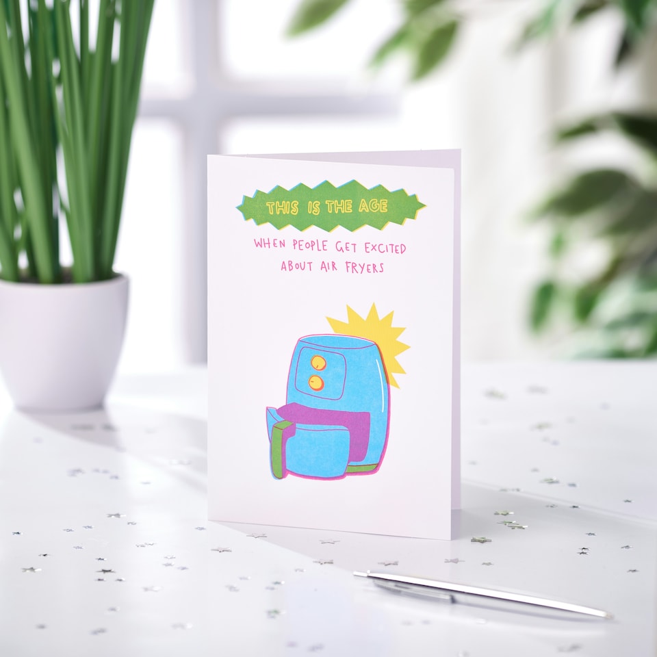 image 1 of Humour Birthday Card - Air Fryer